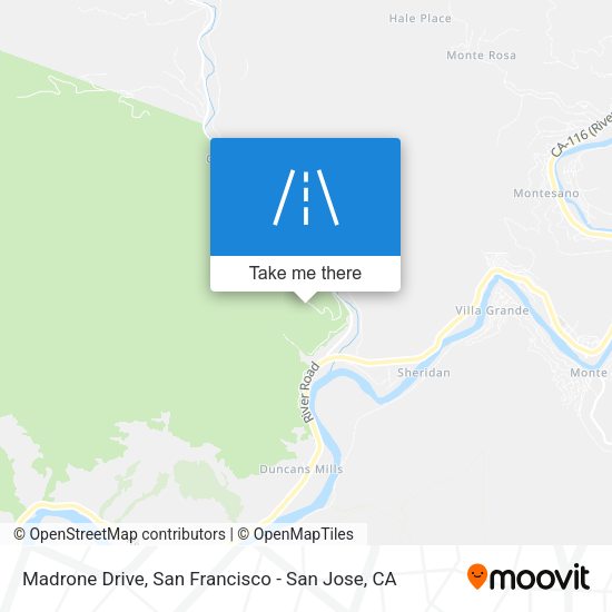 Madrone Drive map