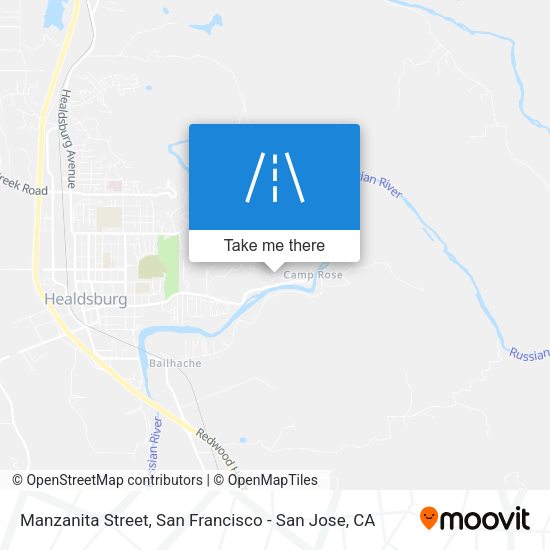 Manzanita Street map