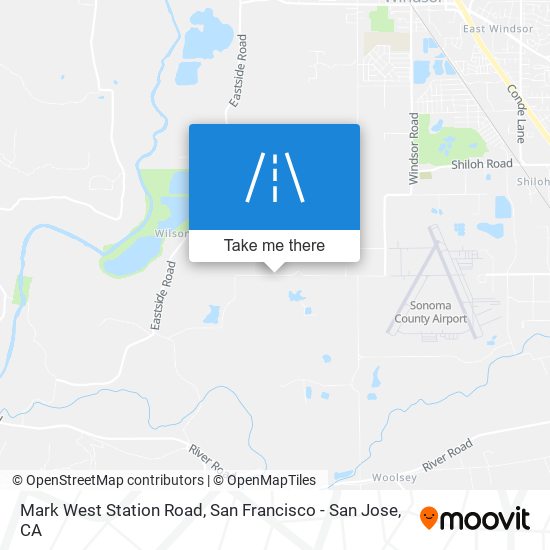 Mark West Station Road map