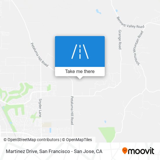 Martinez Drive map