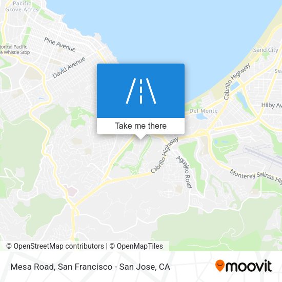 Mapa de Mesa Road