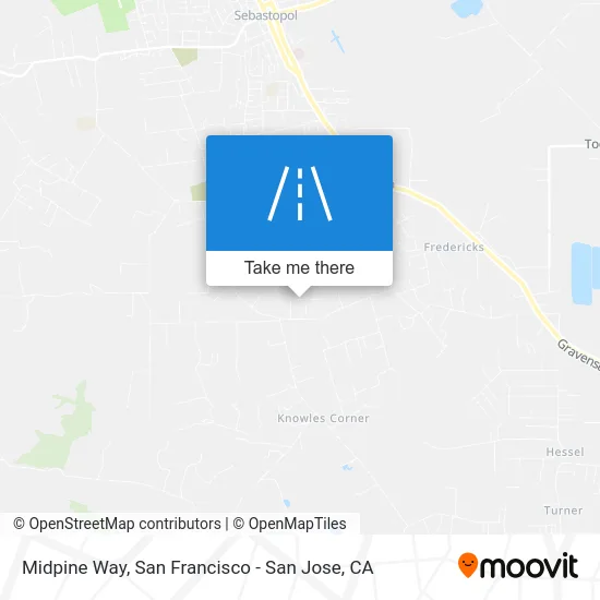 Midpine Way map