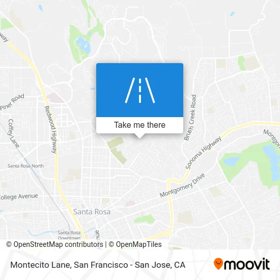 Montecito Lane map