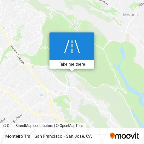 Monteiro Trail map