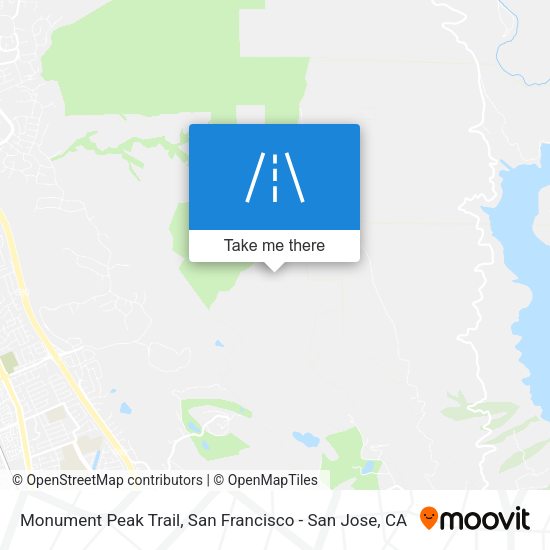 Monument Peak Trail map