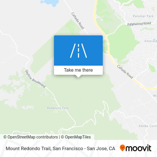 Mount Redondo Trail map