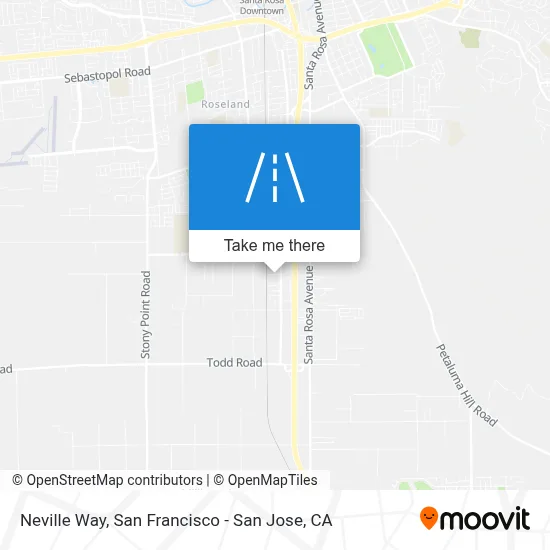 Neville Way map