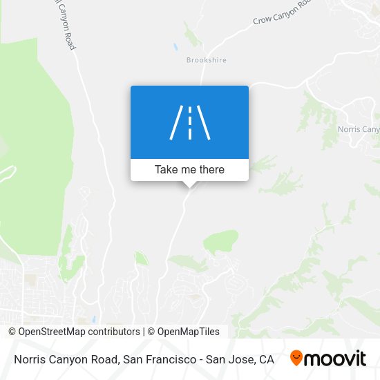Norris Canyon Road map