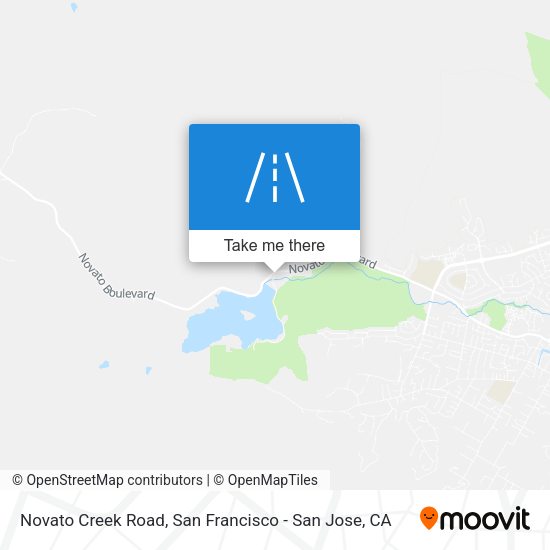 Novato Creek Road map
