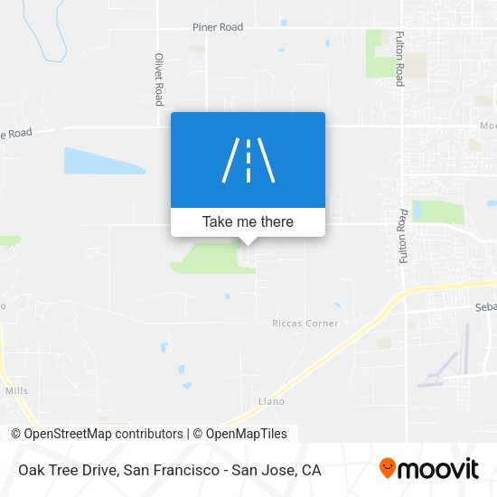 Mapa de Oak Tree Drive