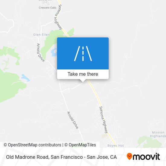 Mapa de Old Madrone Road