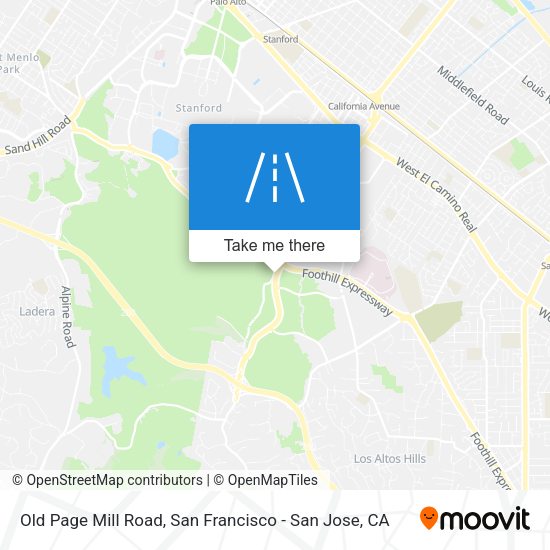 Old Page Mill Road map