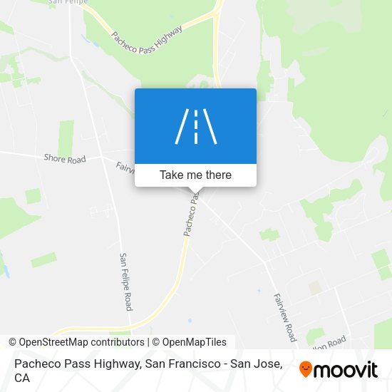 Pacheco Pass Highway map