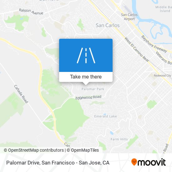 Palomar Drive map