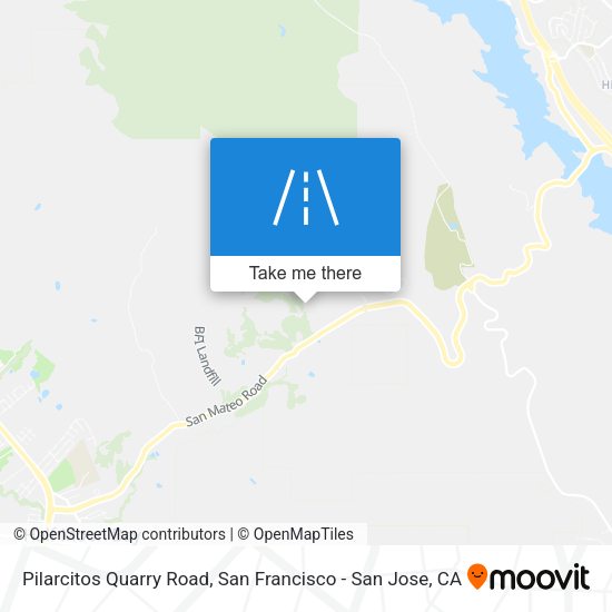 Pilarcitos Quarry Road map