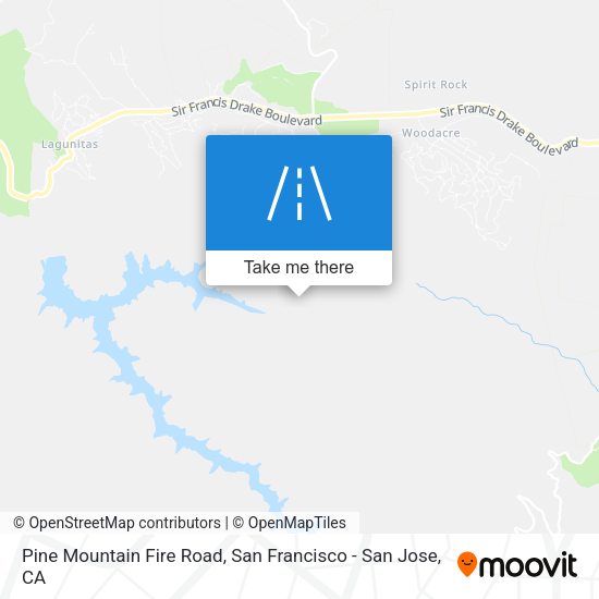Pine Mountain Fire Road map