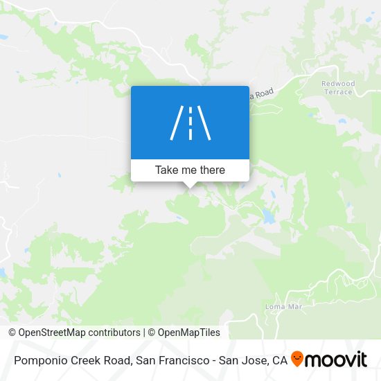 Mapa de Pomponio Creek Road