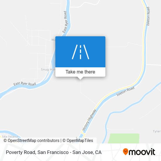 Mapa de Poverty Road