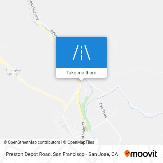 Preston Depot Road map