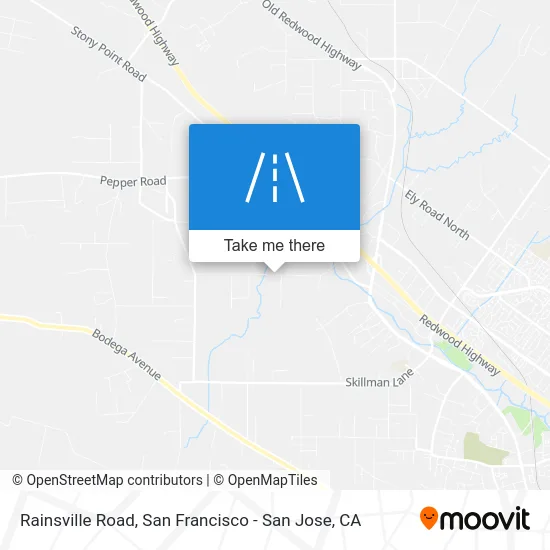 Rainsville Road map