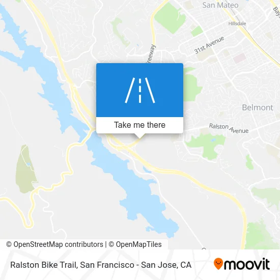 Ralston Bike Trail map