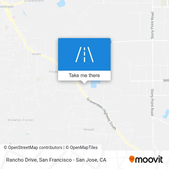 Rancho Drive map