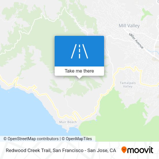Mapa de Redwood Creek Trail