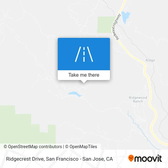 Ridgecrest Drive map