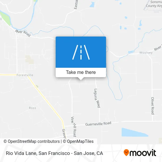 Rio Vida Lane map