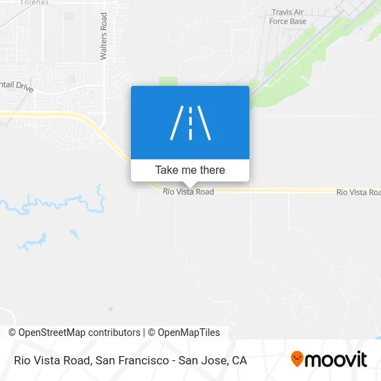 Rio Vista Road map