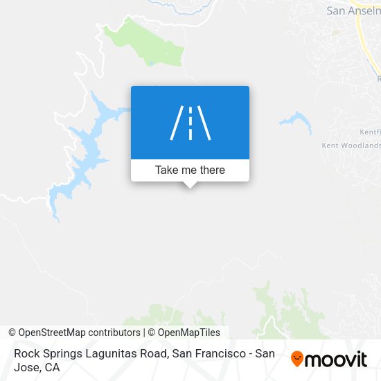 Mapa de Rock Springs Lagunitas Road