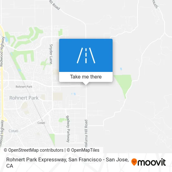 Rohnert Park Expressway map