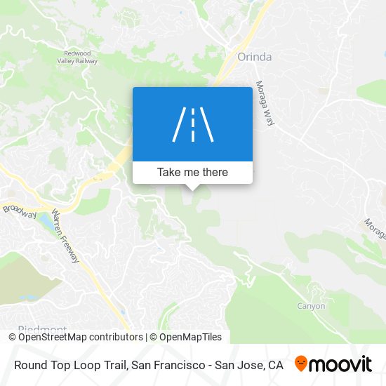 Round Top Loop Trail map