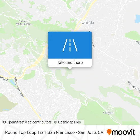 Round Top Loop Trail map