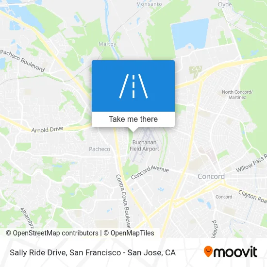 Sally Ride Drive map