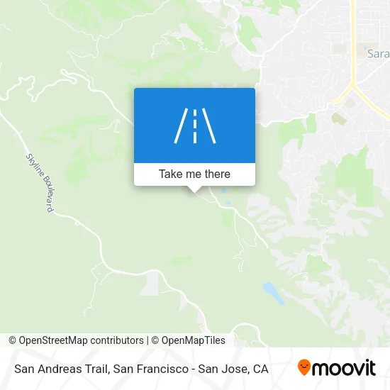 San Andreas Trail map