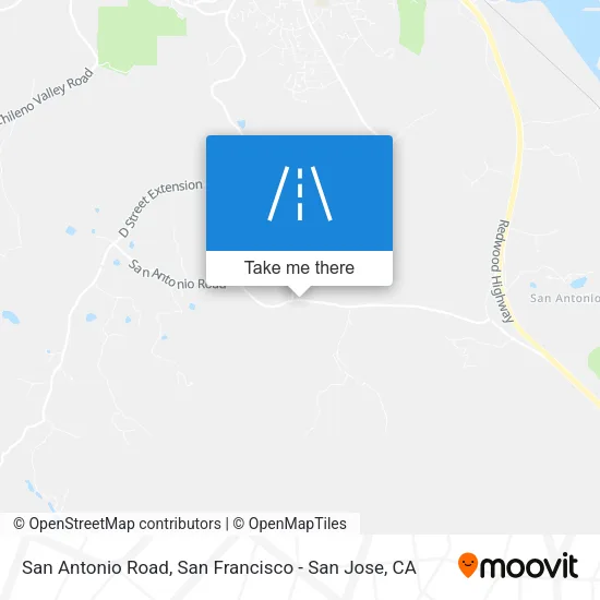 San Antonio Road map