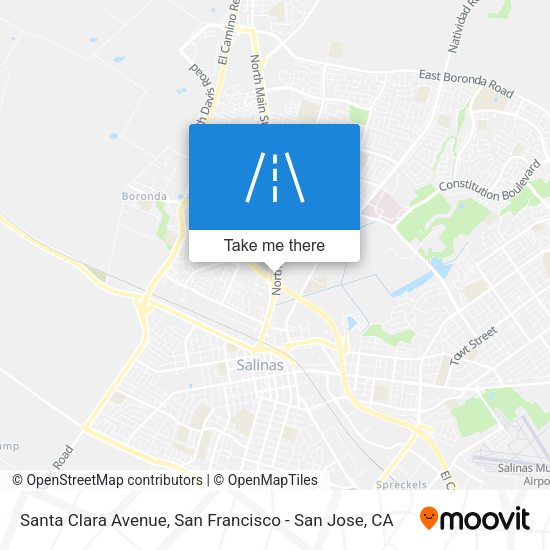 Mapa de Santa Clara Avenue