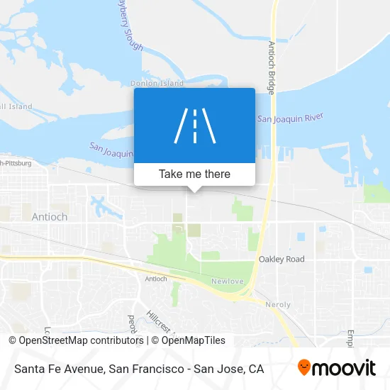 Santa Fe Avenue map