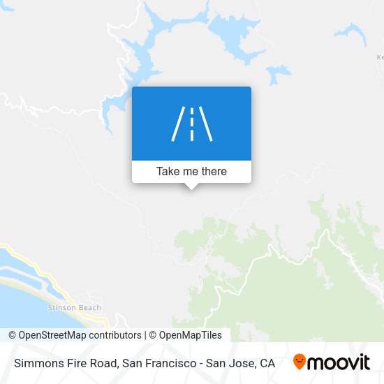 Simmons Fire Road map