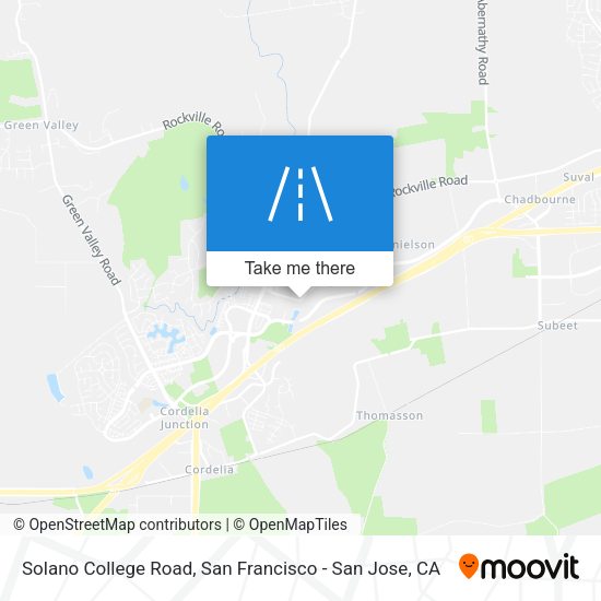 Solano College Road map