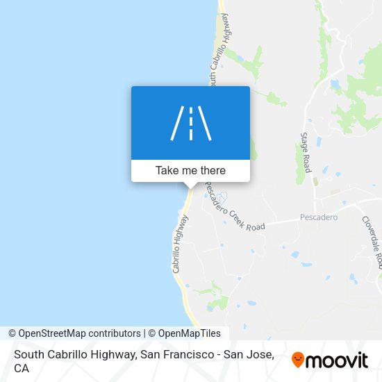 South Cabrillo Highway map