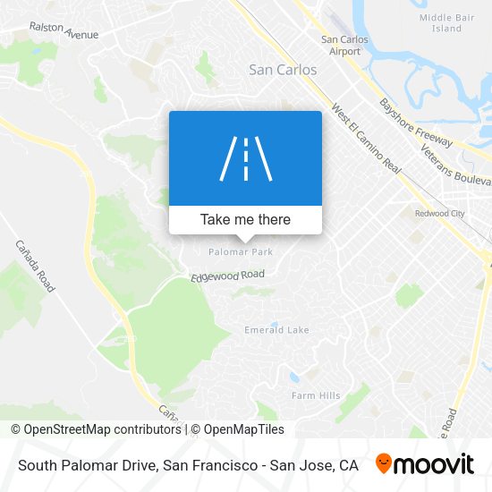 South Palomar Drive map