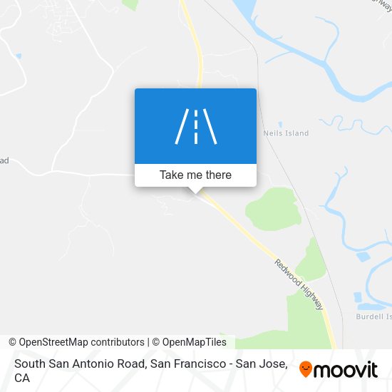 South San Antonio Road map