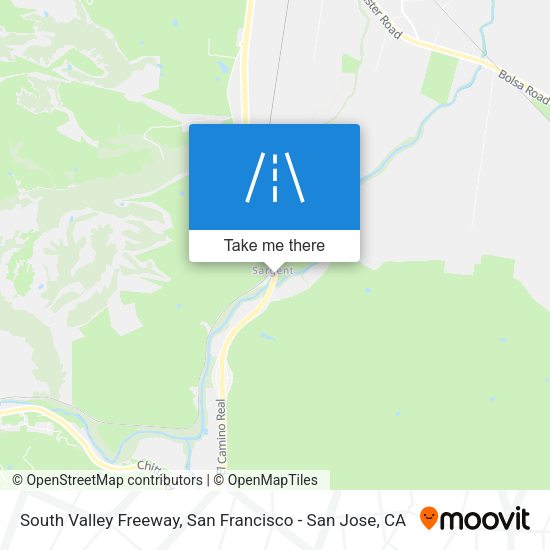 Mapa de South Valley Freeway