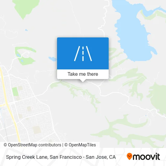 Spring Creek Lane map