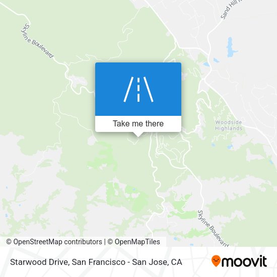 Mapa de Starwood Drive