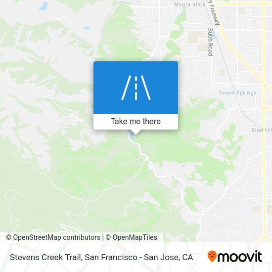 Stevens Creek Trail map