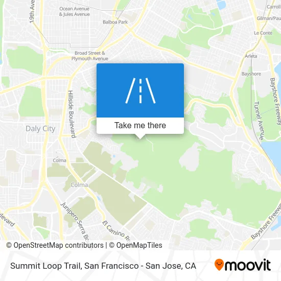 Summit Loop Trail map