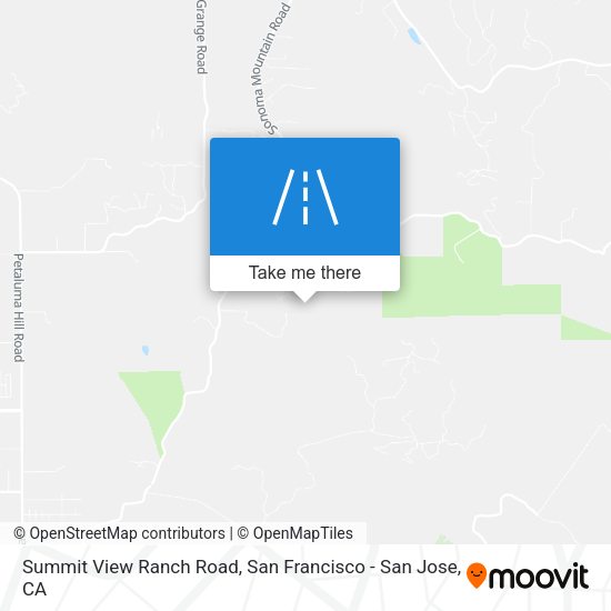 Summit View Ranch Road map